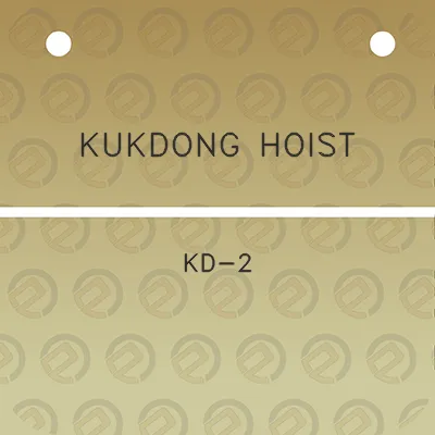 kukdong-hoist-kd-2