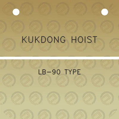 kukdong-hoist-lb-90-type