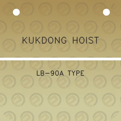 kukdong-hoist-lb-90a-type