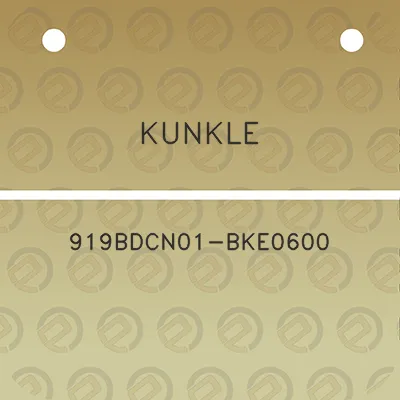 kunkle-919bdcn01-bke0600