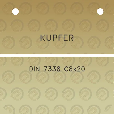 kupfer-din-7338-c8x20