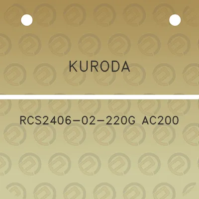 kuroda-rcs2406-02-220g-ac200