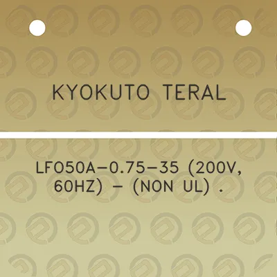 kyokuto-teral-lfo50a-075-35-200v-60hz-non-ul