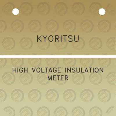 kyoritsu-high-voltage-insulation-meter