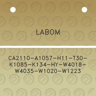 labom-ca2110-a1057-h11-t30-k1085-k134-hy-w4018-w4035-w1020-w1223