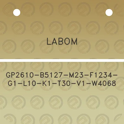 labom-gp2610-b5127-m23-f1234-g1-l10-k1-t30-v1-w4068