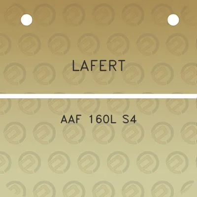 lafert-aaf-160l-s4