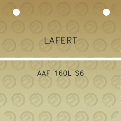 lafert-aaf-160l-s6