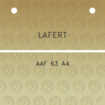 lafert-aaf-63-a4