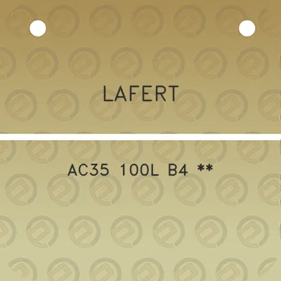 lafert-ac35-100l-b4