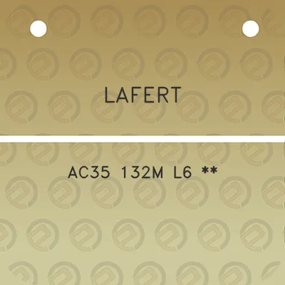 lafert-ac35-132m-l6