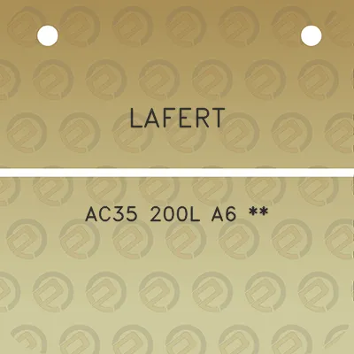 lafert-ac35-200l-a6