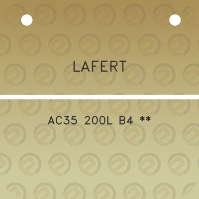 lafert-ac35-200l-b4