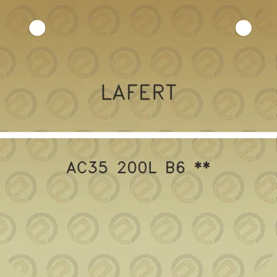 lafert-ac35-200l-b6