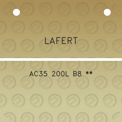 lafert-ac35-200l-b8