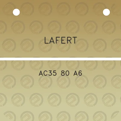 lafert-ac35-80-a6