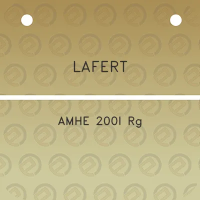 lafert-amhe-200l-rg