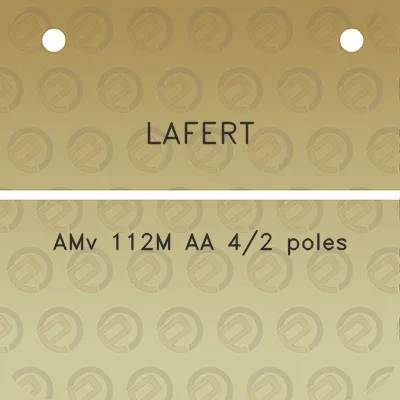 lafert-amv-112m-aa-42-poles