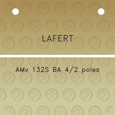 lafert-amv-132s-ba-42-poles