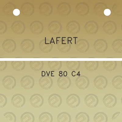 lafert-dve-80-c4