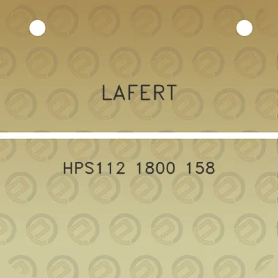 lafert-hps112-1800-158