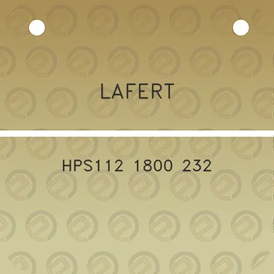 lafert-hps112-1800-232