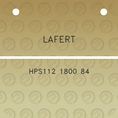 lafert-hps112-1800-84