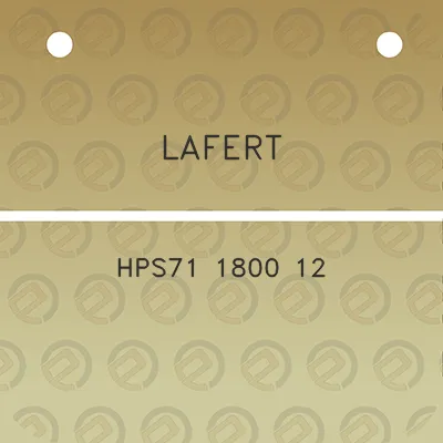 lafert-hps71-1800-12