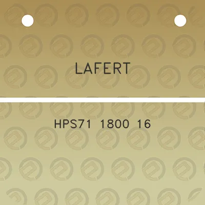 lafert-hps71-1800-16