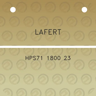 lafert-hps71-1800-23