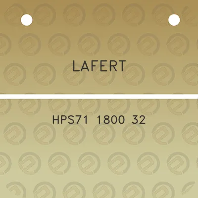 lafert-hps71-1800-32