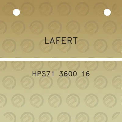 lafert-hps71-3600-16