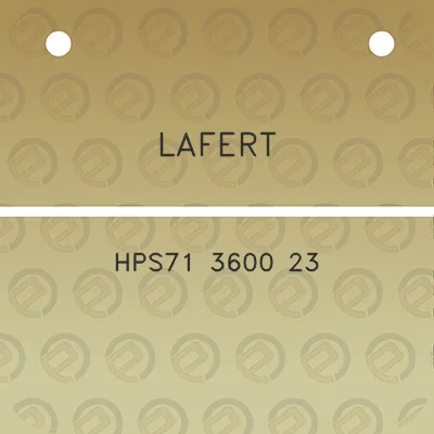 lafert-hps71-3600-23