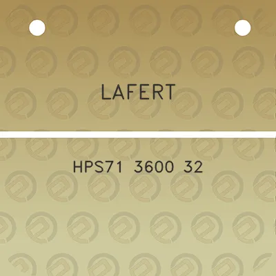 lafert-hps71-3600-32