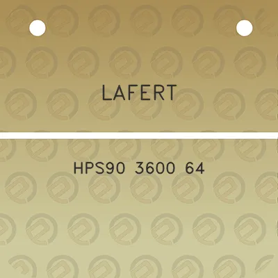 lafert-hps90-3600-64