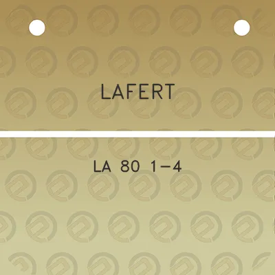 lafert-la-80-1-4