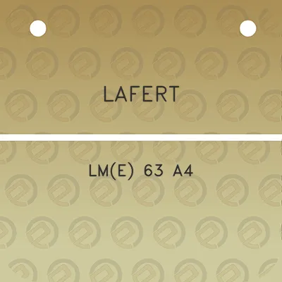 lafert-lme-63-a4