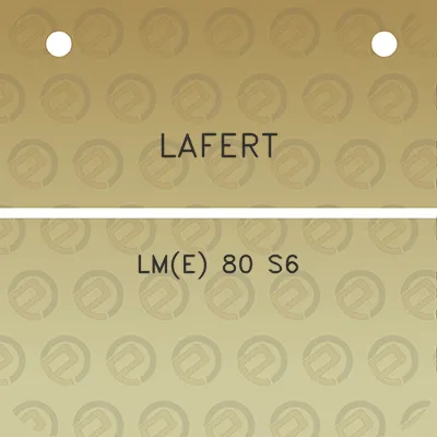 lafert-lme-80-s6