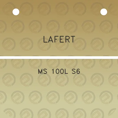 lafert-ms-100l-s6