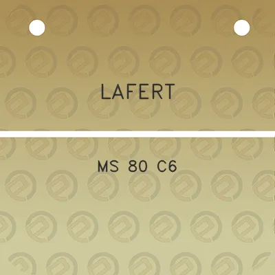 lafert-ms-80-c6