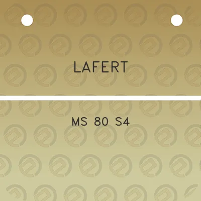 lafert-ms-80-s4