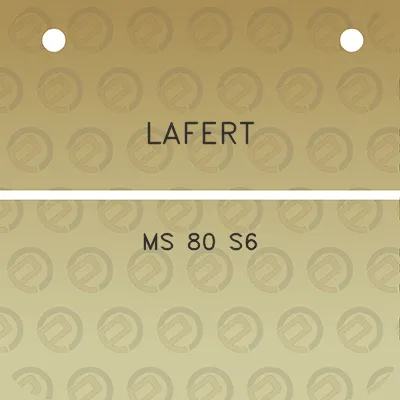 lafert-ms-80-s6