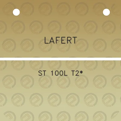 lafert-st-100l-t2