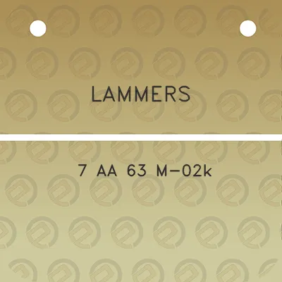 lammers-7-aa-63-m-02k