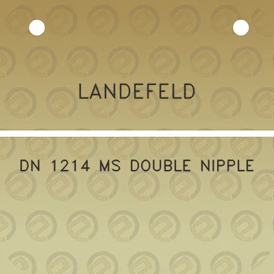 landefeld-dn-1214-ms-double-nipple