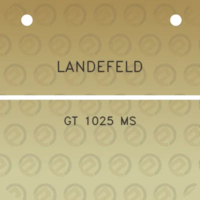 landefeld-gt-1025-ms