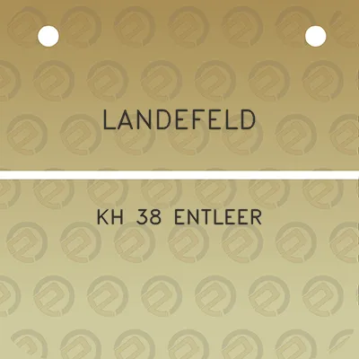 landefeld-kh-38-entleer