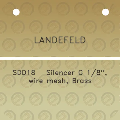 landefeld-sdd18-silencer-g-18-wire-mesh-brass