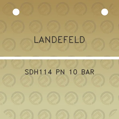 landefeld-sdh114-pn-10-bar