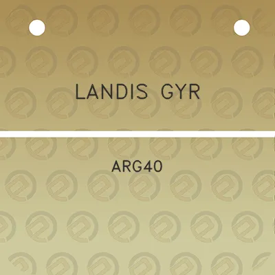 landis-gyr-arg40